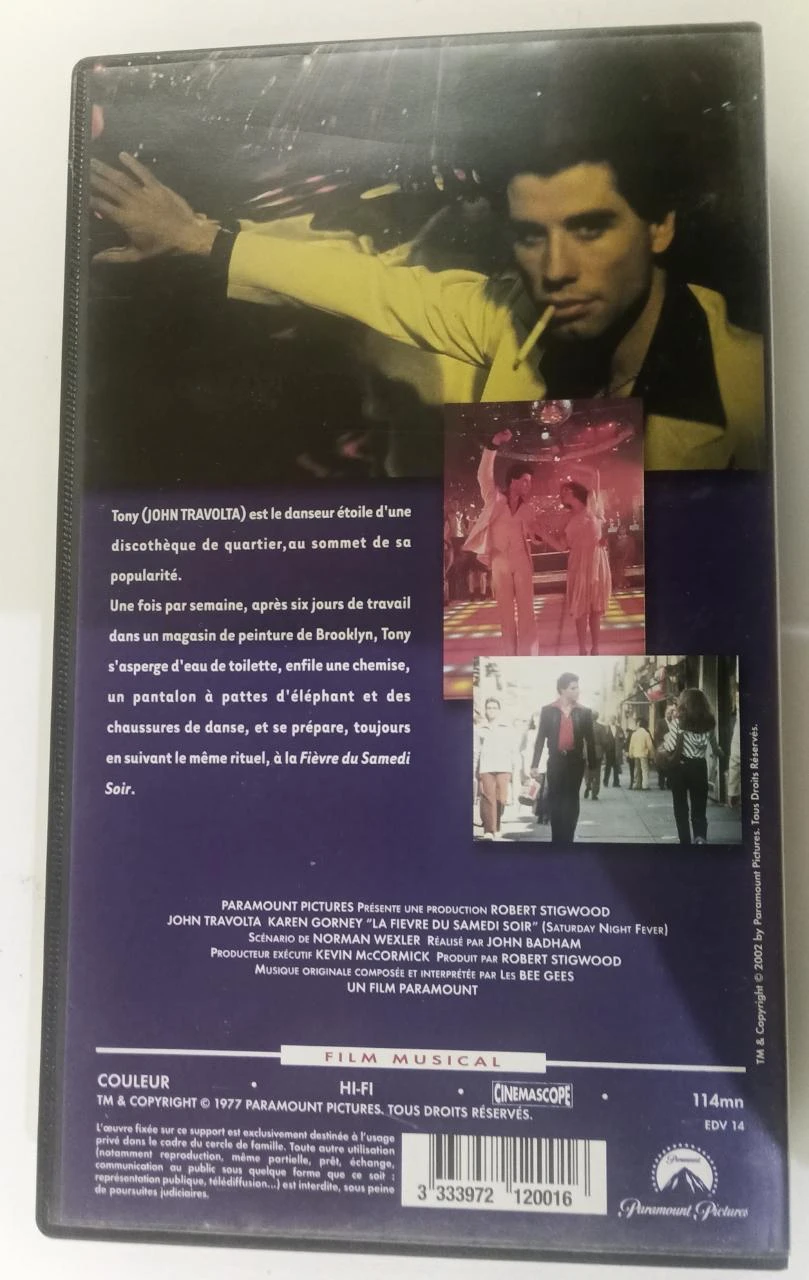 Saturday Night Fever – John Travolta – VHS – photo 4